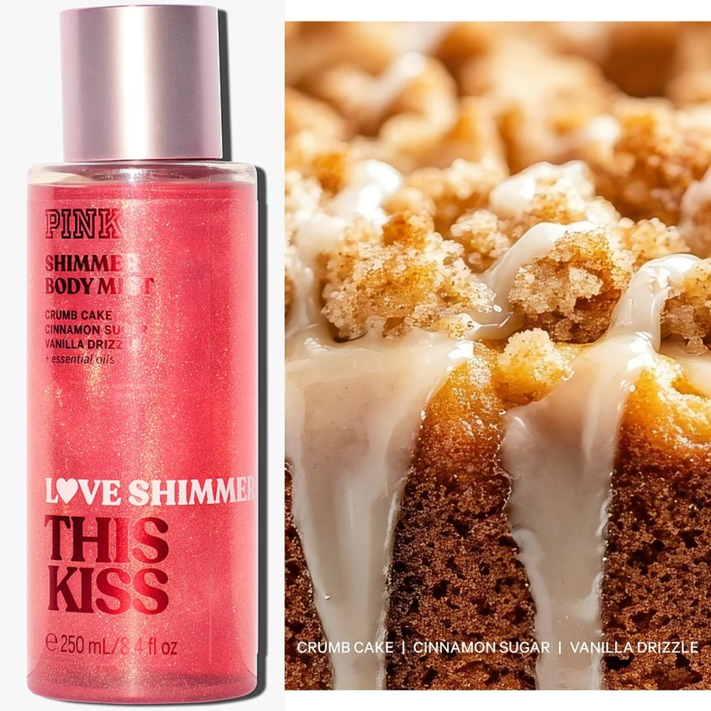 Victoria's Secret PINK Shimmer Glitter Fragrance Body Mist Set of 3 New RARE